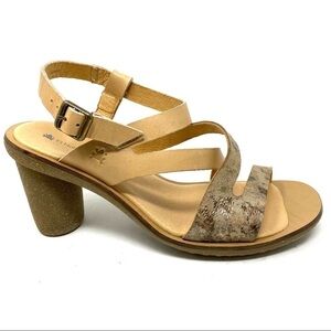 El Naturalista 5157 Trivia leather sandals wood